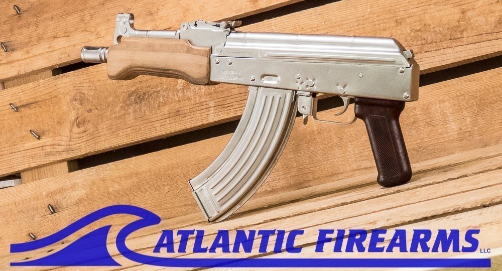 Nickel Plated AK 47 Mini Draco Pistol